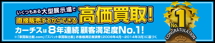 いくつもある大型展示場で中古車を直接販売するからできる高価買取。